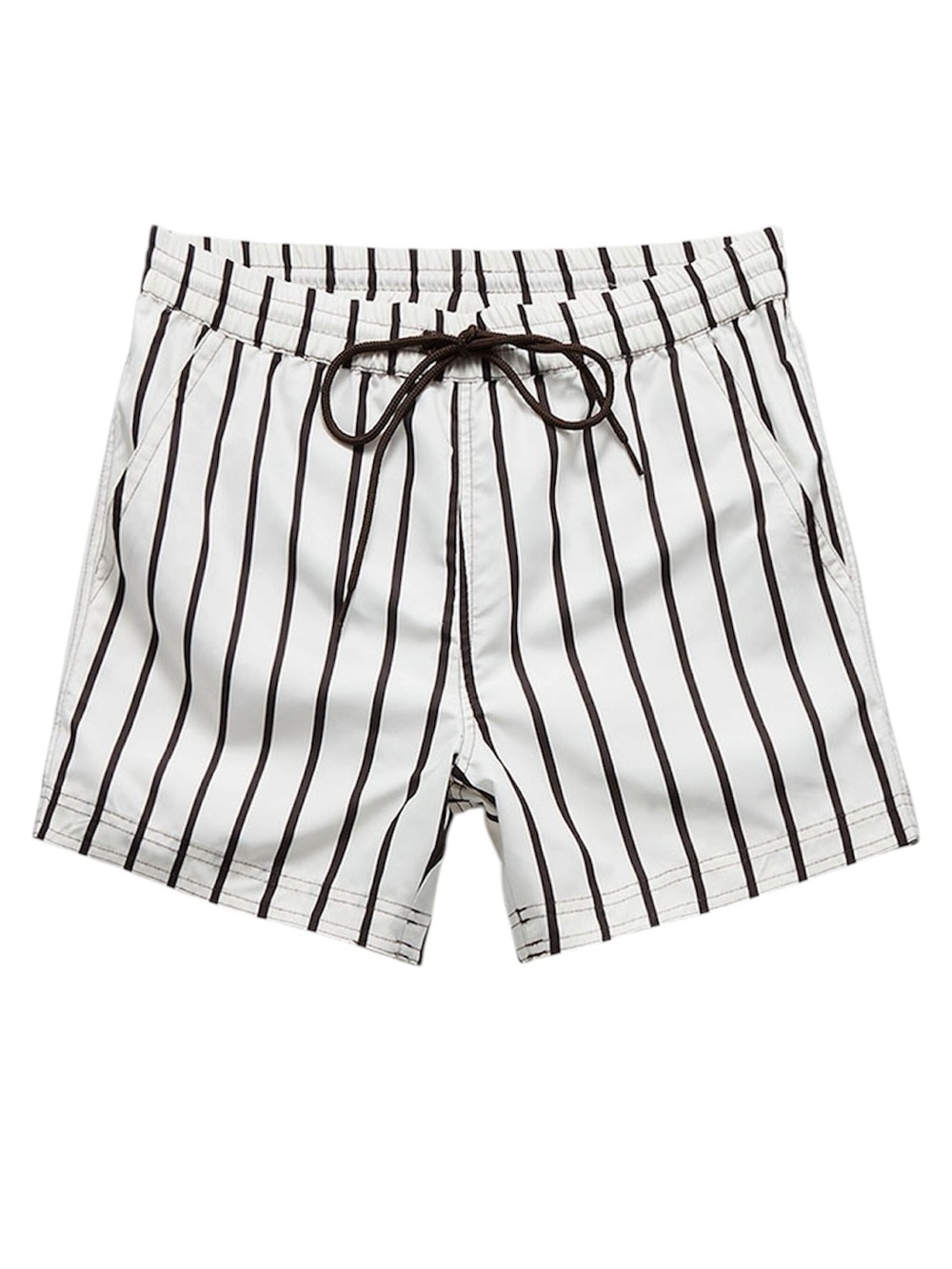 Pacsun South Beach Cream Stripe 15" Swim Trunks nwt size large